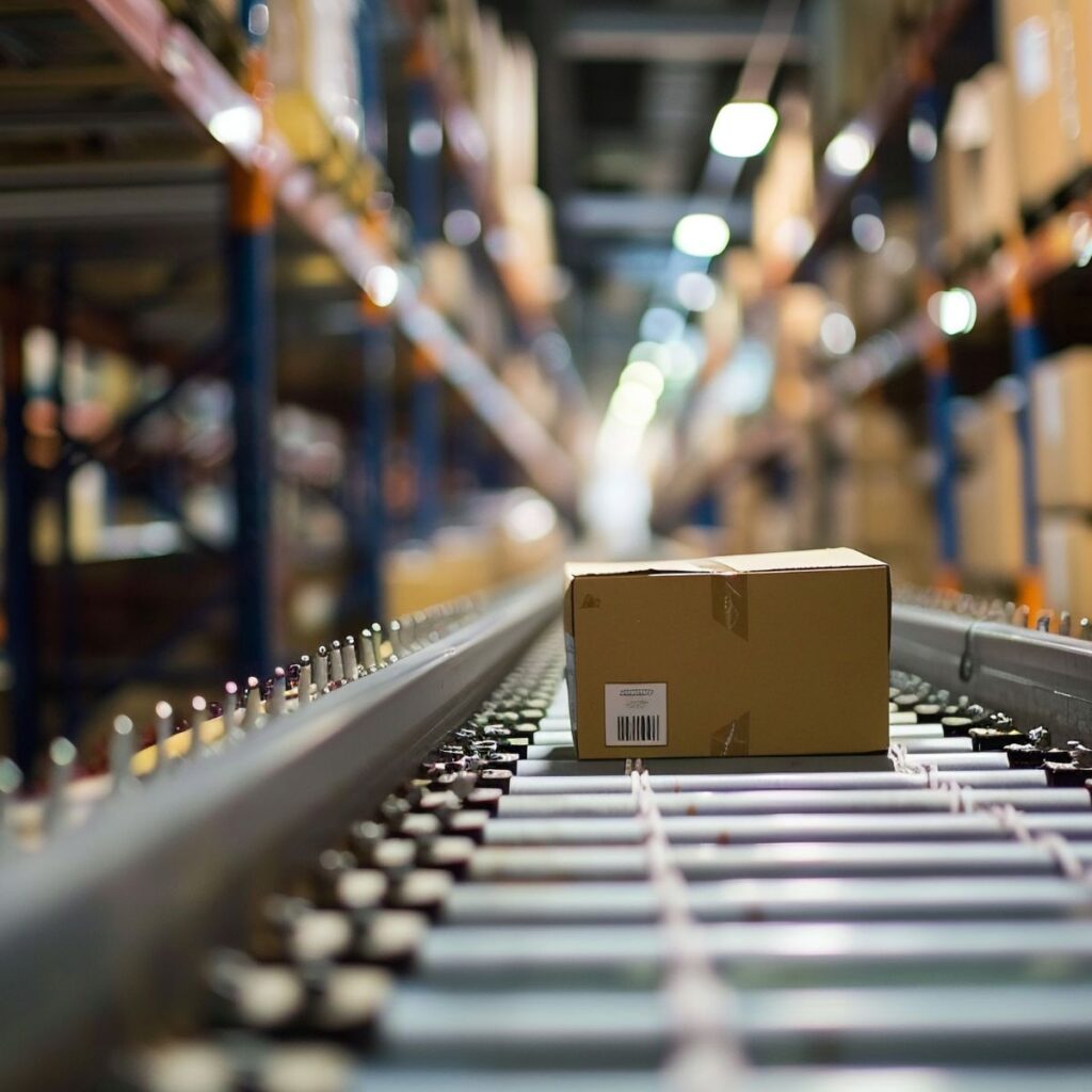 This is a picture of a package going through the factory to highlight What Does ‘One-Stop Shop’ Actually Mean for Packaging? and how Excel Contract Packing takes care of it all for you
